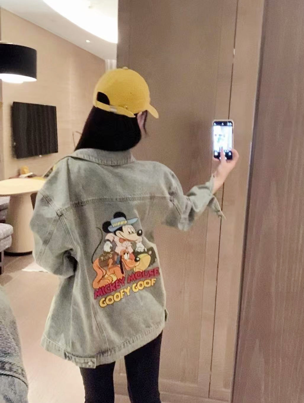 Mickey X Balenciaga Washed Denim Jacket