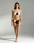 Black & White Contrast Bikini Set