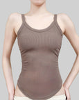 Thickened Fleece Padded Thermal Camisole with Waistband