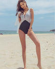 Sexy One-Piece Swimsuit 3 Pieces