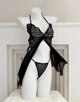 Butterfly Sheer Mesh Babydoll