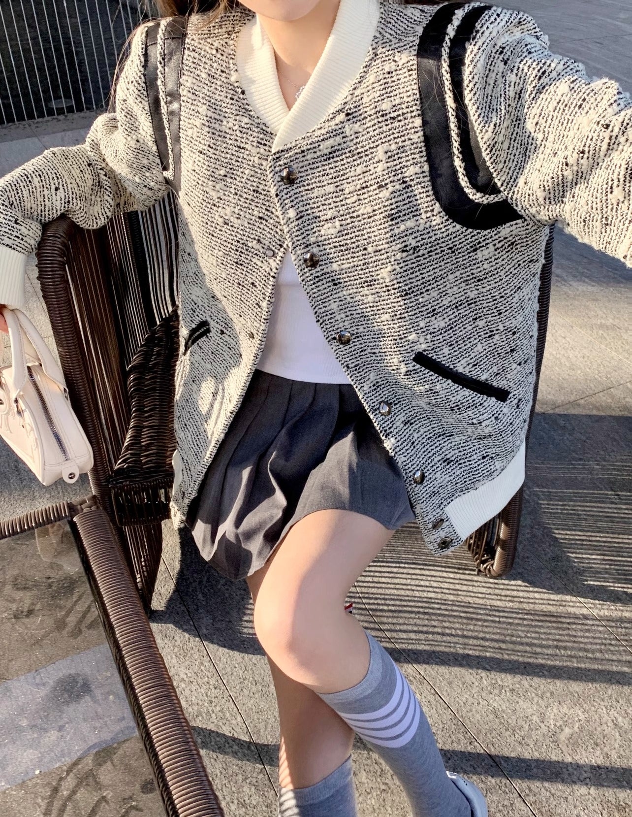 Inspired Quilted Baseball Jacket