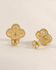 Mother-of-Pearl Clover Stud Earrings