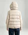Heavyweight Recommendation 90% White Duck Down Knit Hooded Puffer Jacket