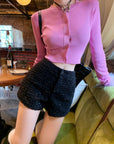 Thin Knit Ostrich Wool Sunscreen Shirt