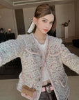Deluxe Tweed Jacket in Blush Tones