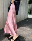 Must-Have Tie-Strap Camisole + Acetate Satin Mermaid Skirt