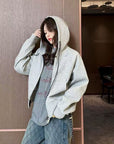 Korean Style Air-Layer Hooded Sweatshirt