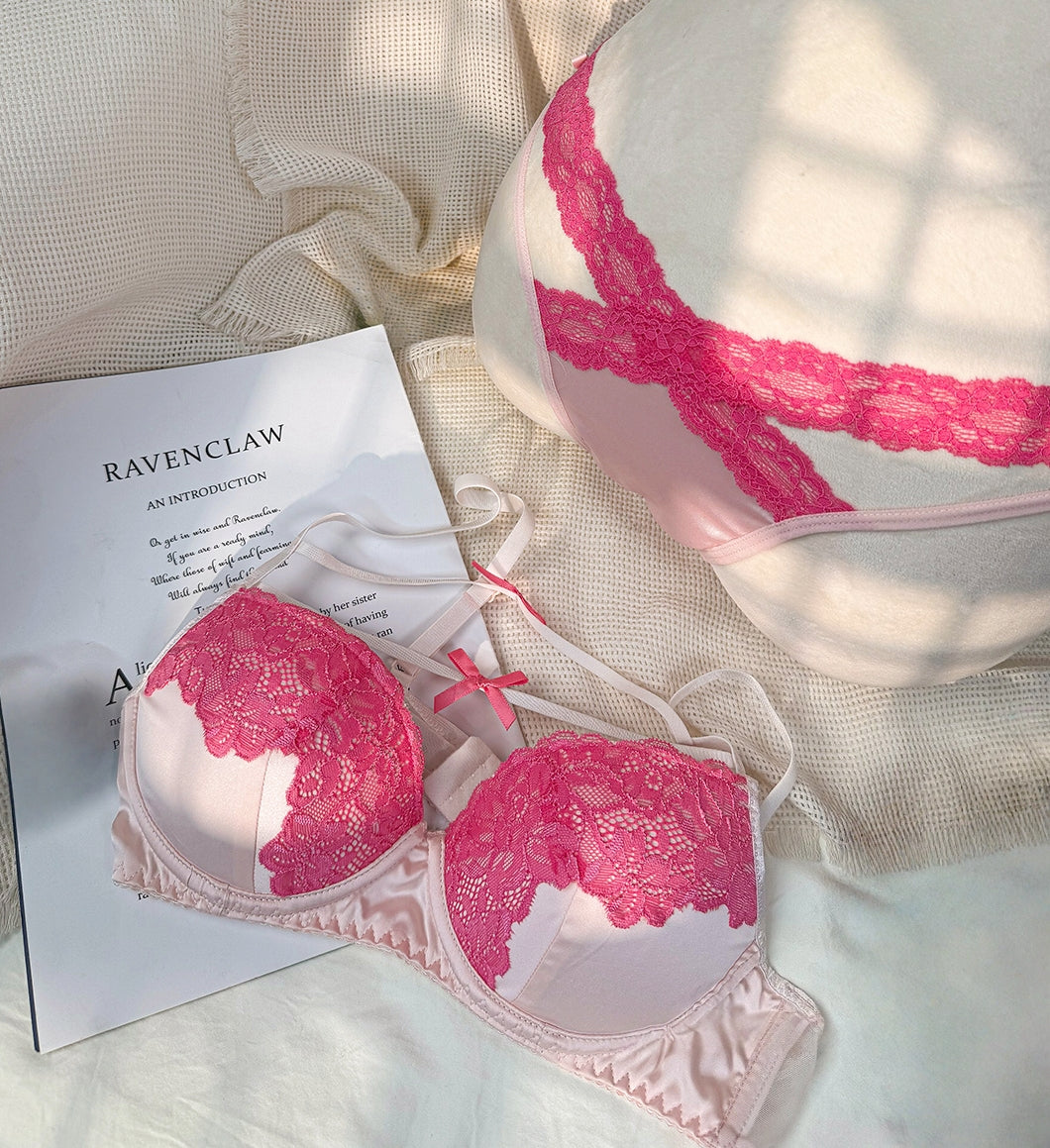 Dopamine French Lace Satin Lingerie