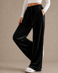 Velvet Wide Leg Pants