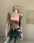 New Slim-Fit Knit Top for Slender Figure