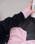 MIU-Style Wool-Blend Layered Knit Cardigan