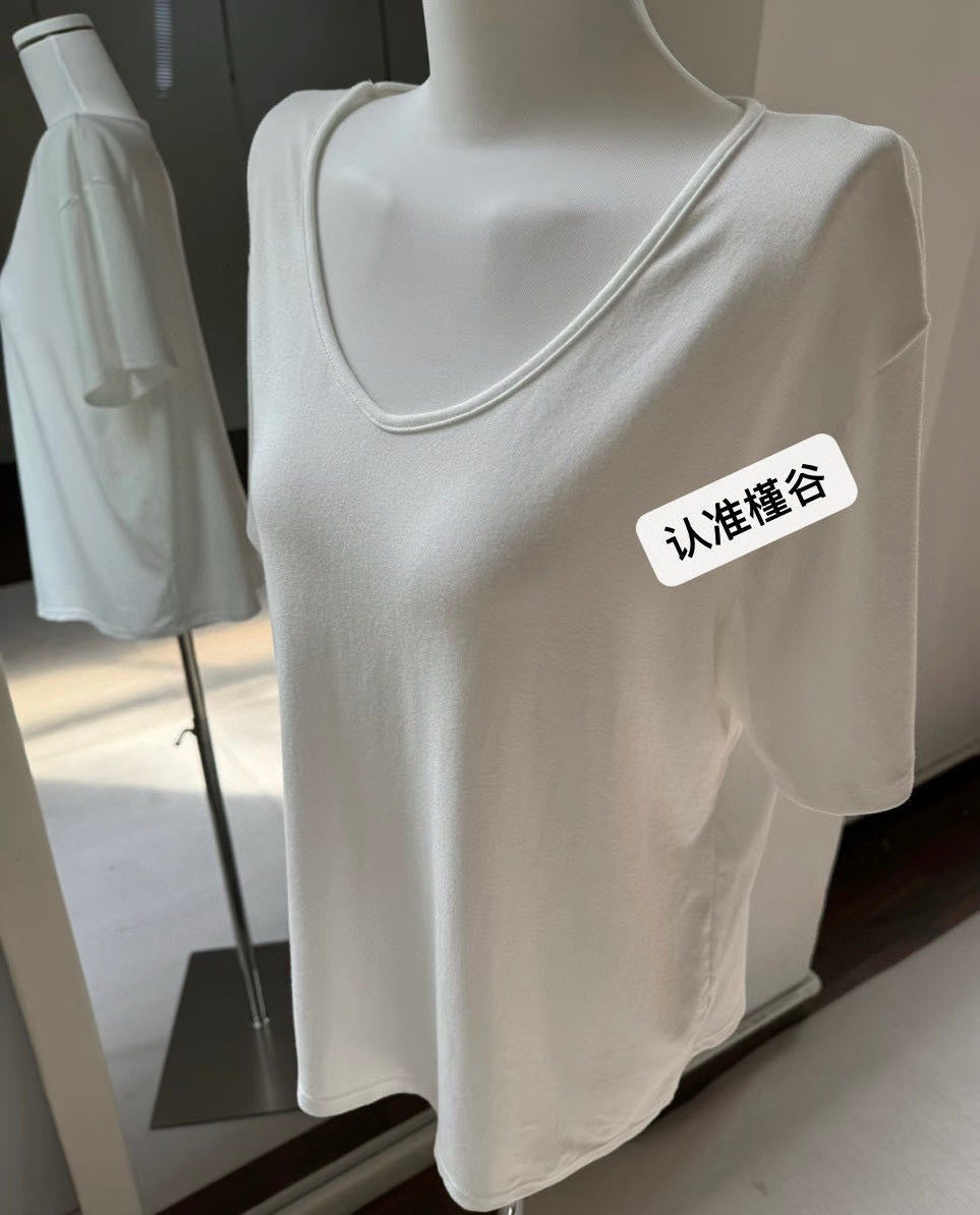 300g Heavyweight Relaxed Drape V-Neck Tee