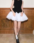Haute Couture Ballet-Inspired Patchwork Tulle Dress