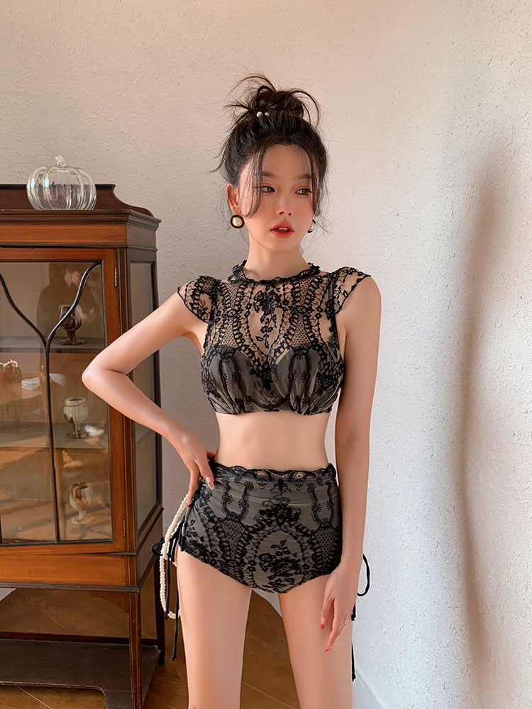 Luxury Sexy Back Embroidered Swimsuit