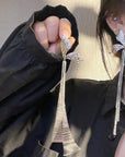 Korean 925 Silver Butterfly Wing Tassel Earrings