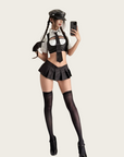 Elegant officer-style lingerie set