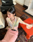 Rainbow Semi-transparent Slim-Fit Sunscreen Shirt