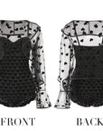 Korean-Style INS Sweet Aesthetic Cut-Out Waist One-Piece Swimsuit + Cover-Up 2-Piece Set