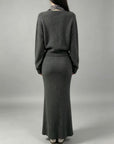 Graphite Grey Chunky Knit Set