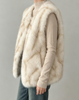 Fox Fur Gradient Vest