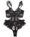 Sensual Lace Backless Bodysuit