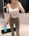 Slimming Graphic Tank Top with Side Support