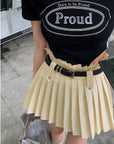Pleated Skirt (With Belt)