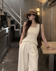 French-Style Slim-Fit Vest Top