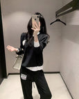 Contrast Logo Knit Set