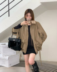 Casual Utility-Style Jacket with Straps
