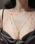 High-End Sparkling Rhinestone Chest Chain, Back Chain, Body Chain