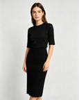 High-Stretch Cotton Half Sleeve Top
