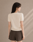 Heavy Embroidered Pegasus Knit Top