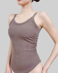 Thickened Fleece Padded Thermal Camisole with Waistband