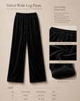 Velvet Wide Leg Pants