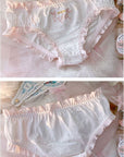 Japanese Lolita Flounces Cotton Underwear (2 Pieces)