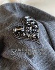 Luxurious Heart Mo&Co Classic Wool Cardigan