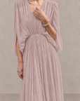 V-Neck Batwing Maxi Dress