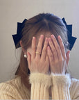 Oversized Velvet Bow Hair Clip