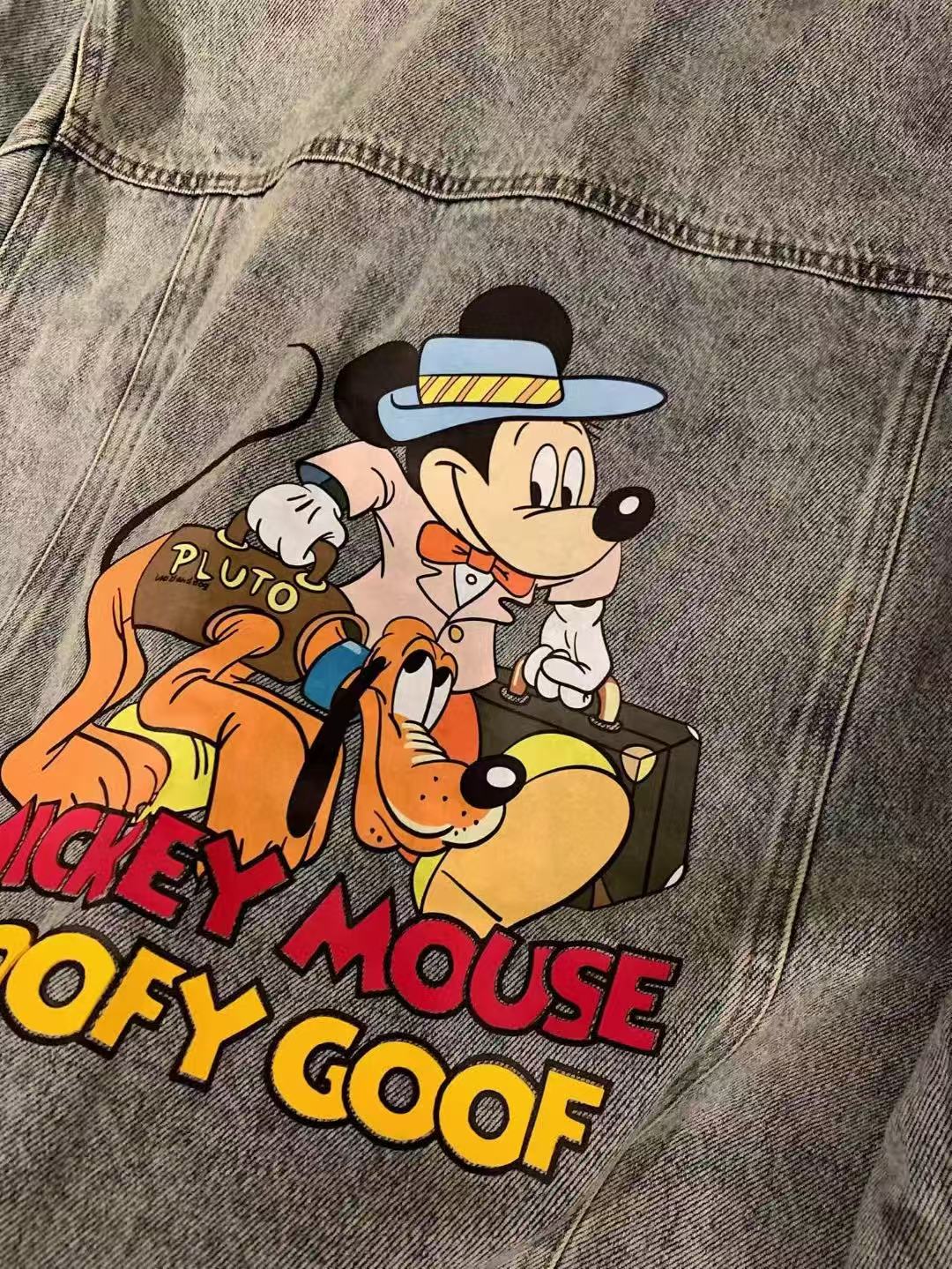 Mickey X Balenciaga Washed Denim Jacket