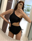 One-Shoulder One-Piece Swimsuit