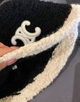 Hooded Thickened Fleece-lined Sweatshirt with Letter Embroidery