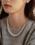 Swarovski Double-Layer Pearl Necklace