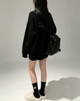 Triomphe Contrast Logo Knit Sweater with socks