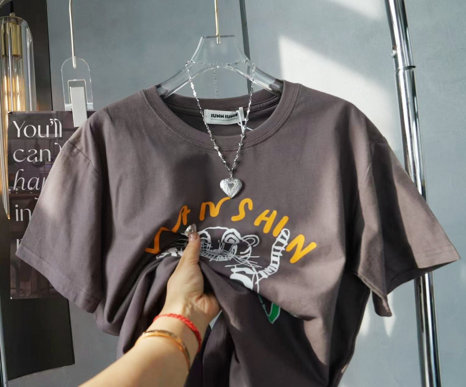 Korean Streetwear Brand IUNN IUNN Cotton Casual Tee
