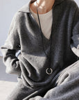 Relaxed Wool Set in Premium Grey