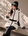 White Duck Down Hooded Jacket
