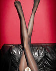 Pearl Sheen Crotchless Horse Oil Stockings