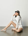Chic Surfing Sunscreen One-Piece Swimsuit